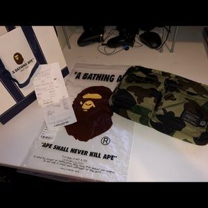 Bape porter 1st shoulder bag